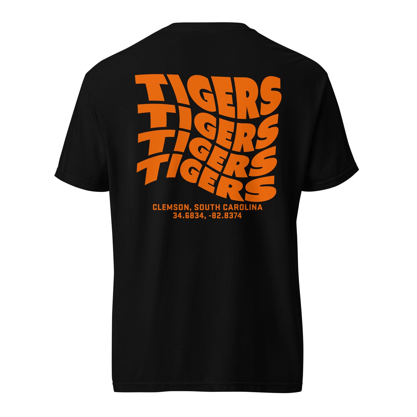 TIGERS Wave Tee (Orange) | Clemson University