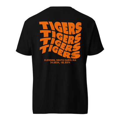 TIGERS Wave Tee (Orange) | Clemson University