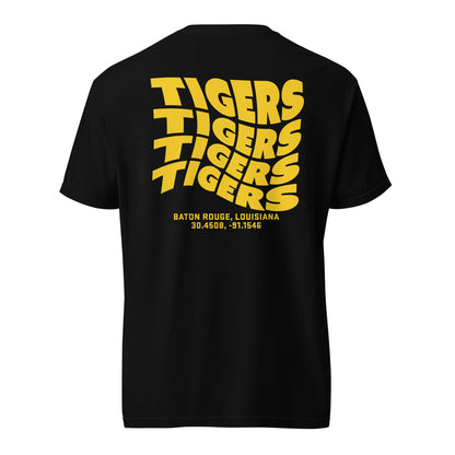 TIGERS Wave Tee (Gold) | Louisiana State University