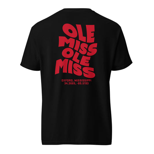 OLE MISS Wave Tee (Red) | University of Mississippi