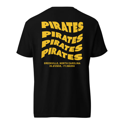 PIRATES Wave Tee (Gold) | East Carolina University