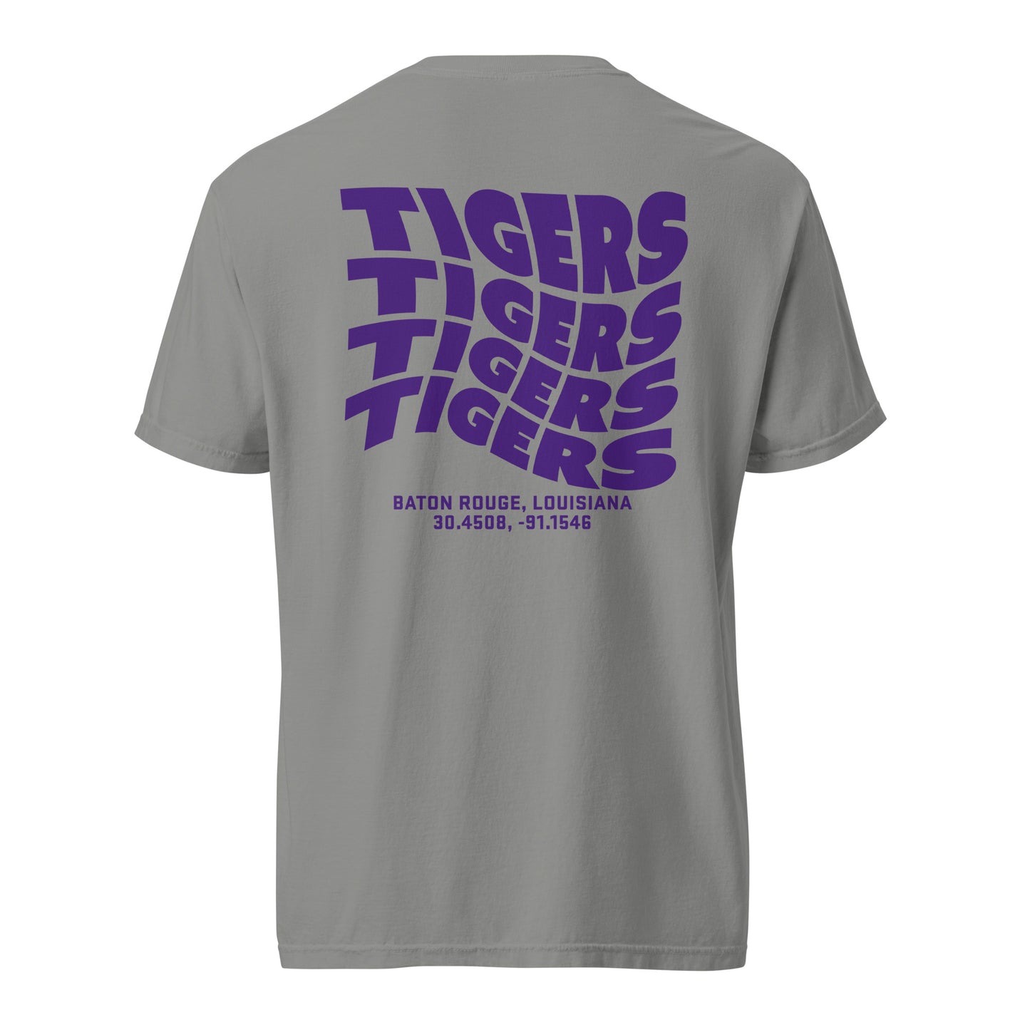 TIGERS Wave Tee (Purple) | Louisiana State University