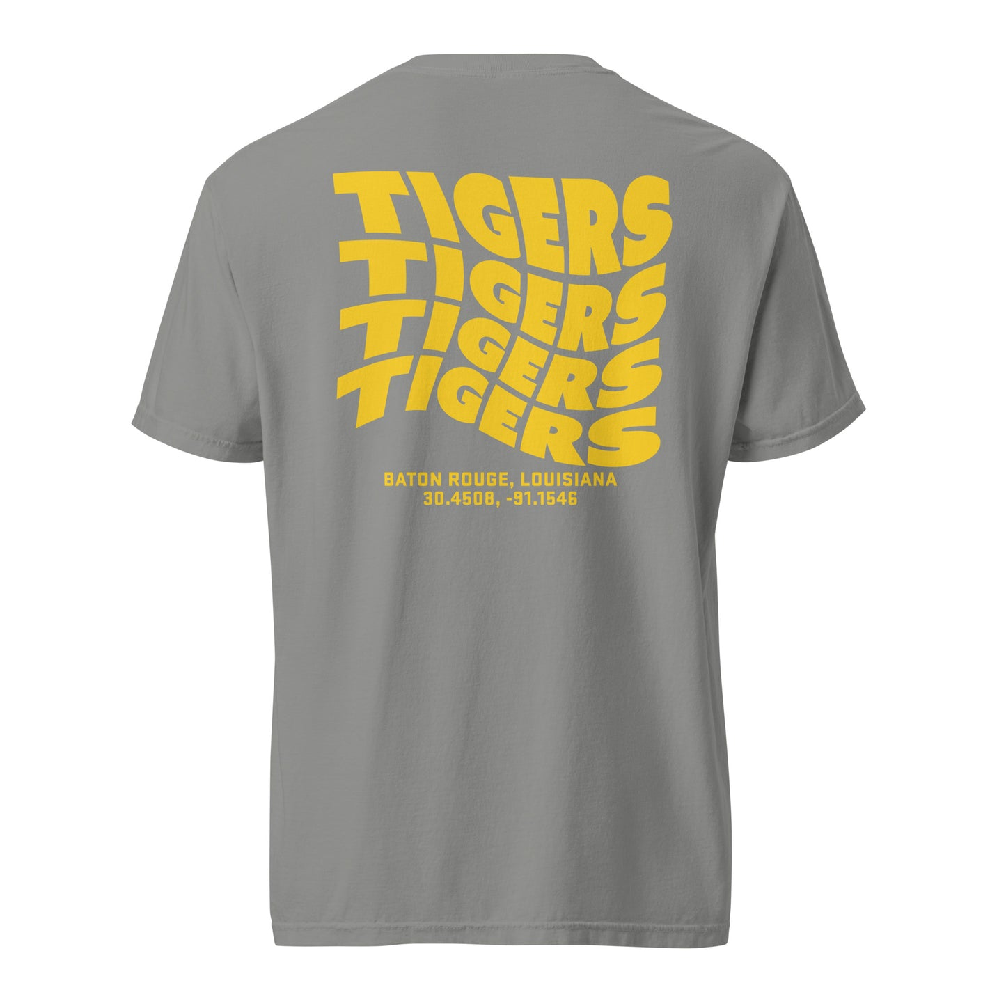 TIGERS Wave Tee (Gold) | Louisiana State University