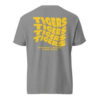 TIGERS Wave Tee (Gold) | Louisiana State University