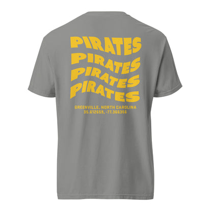 PIRATES Wave Tee (Gold) | East Carolina University