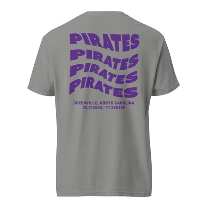 PIRATES Wave Tee (Purple) | East Carolina University