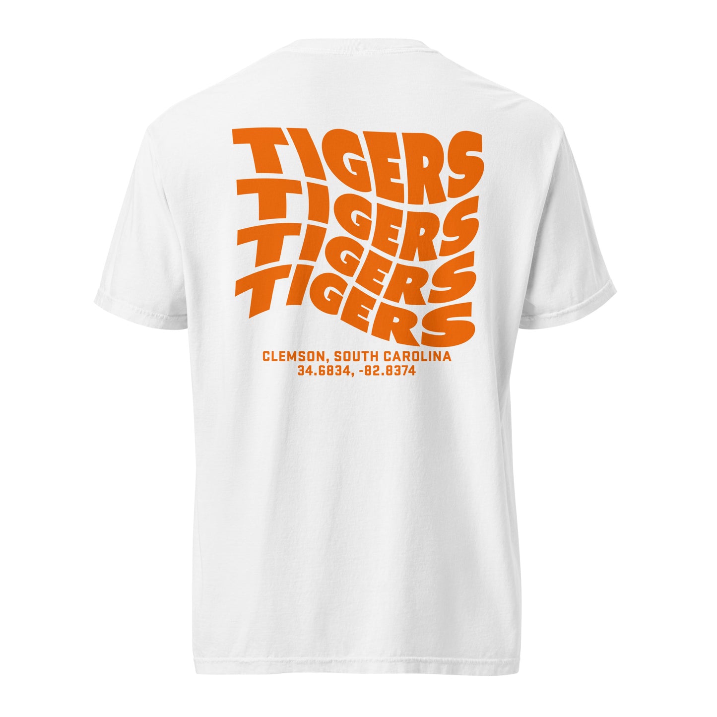 TIGERS Wave Tee (Orange) | Clemson University