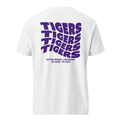 TIGERS Wave Tee (Purple) | Louisiana State University