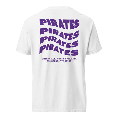 PIRATES Wave Tee (Purple) | East Carolina University